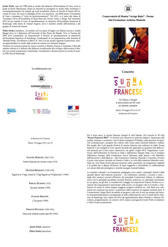 Suona francese 2013 with Justin Frieh